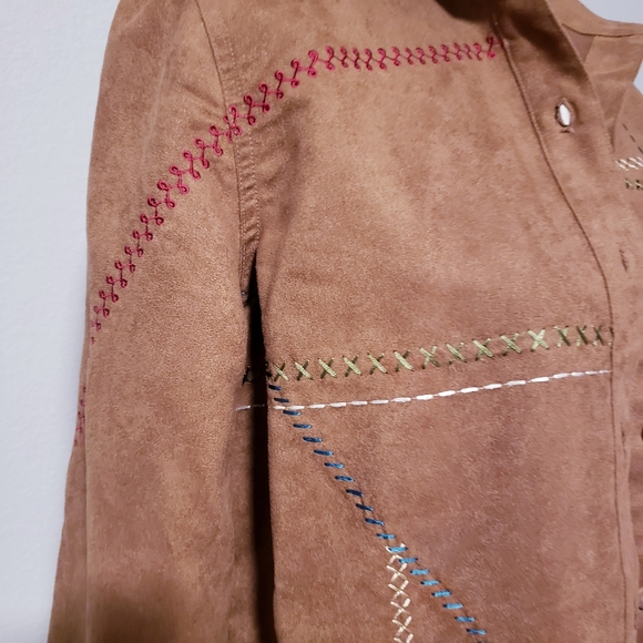 Vintage Koret suede jacket retro s boho Indian - Picture 4 of 13